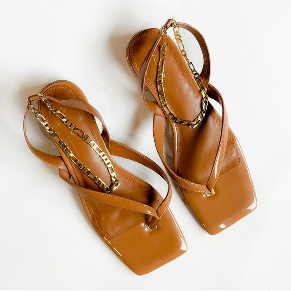 LIKE NEW! Aldo jeweled/ ankle bracelet/ ankle strap block sandals ❤️ - Picture 4 of 6